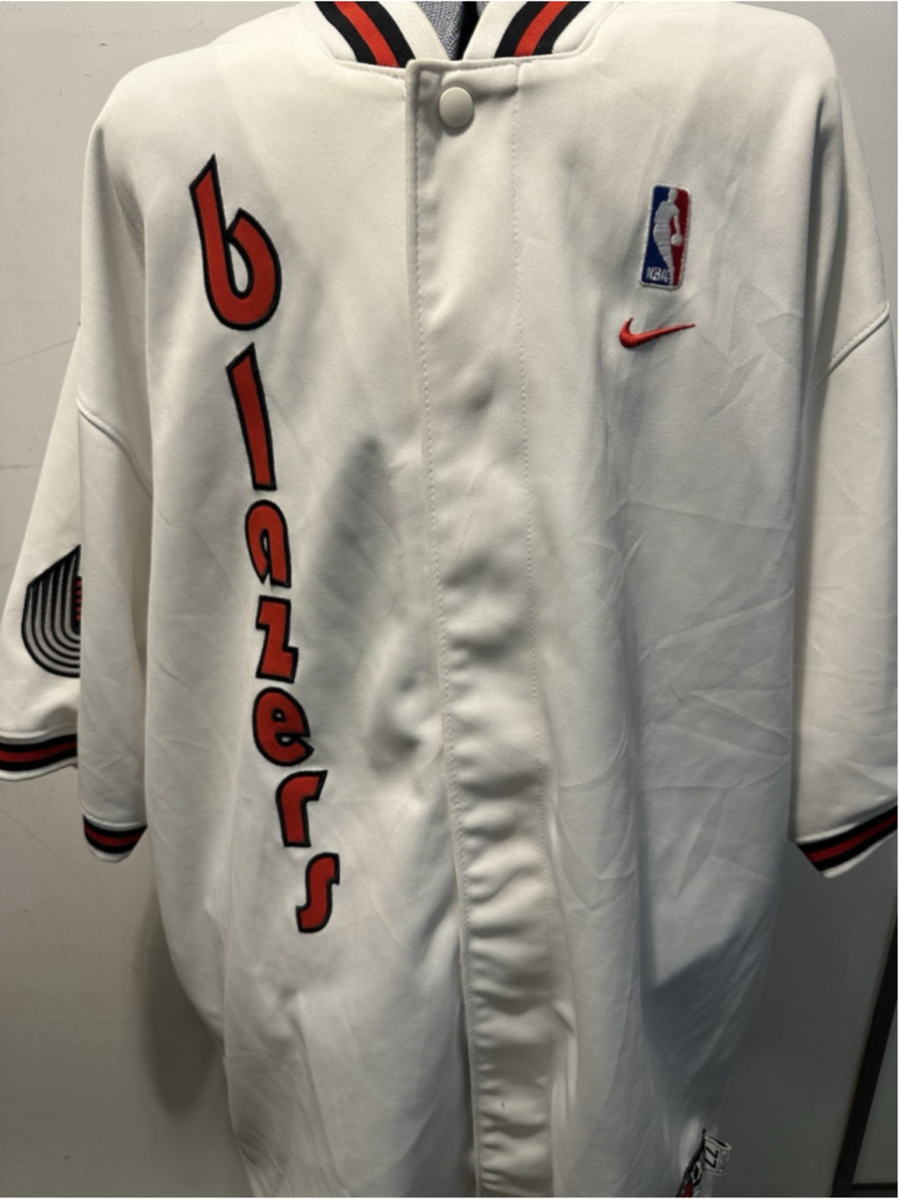 Vintage Nike Team Sports Portland Trail Blazers Warm Up Snap Jacket Mens XXL 77